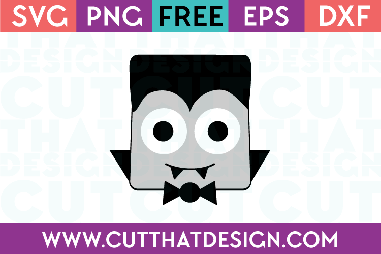 Free SVG Files Dracula Square Head Design