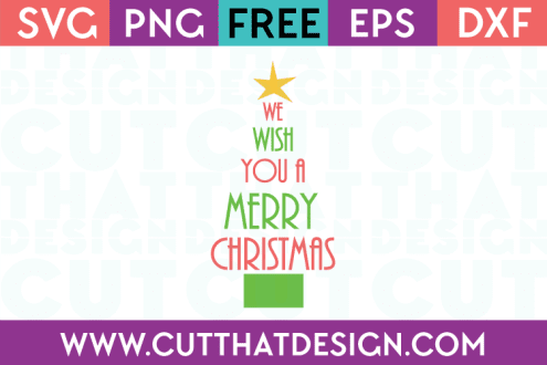 We wish you a Merry Christmas Tree Design