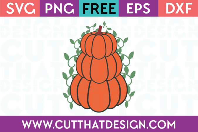 Free SVG Files Pumpkin Stack Design