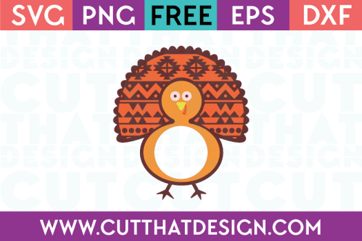 Free SVG Monogram Turkey Design