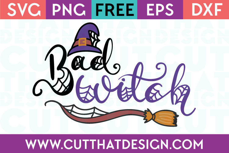 Free SVG Files Halloween Bad Witch