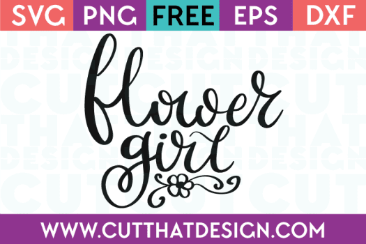 Free SVG Files Flower Girl
