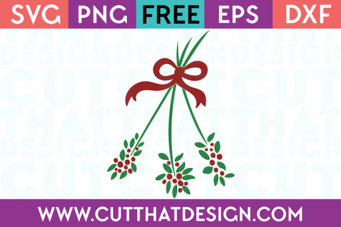 Free Christmas SVG Mistletoe Design