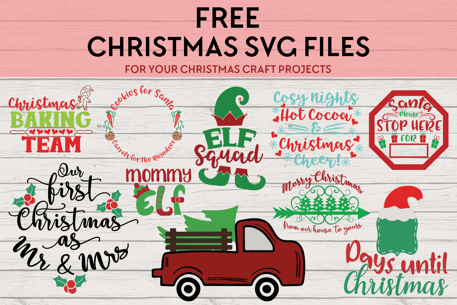 Free Christmas svg files