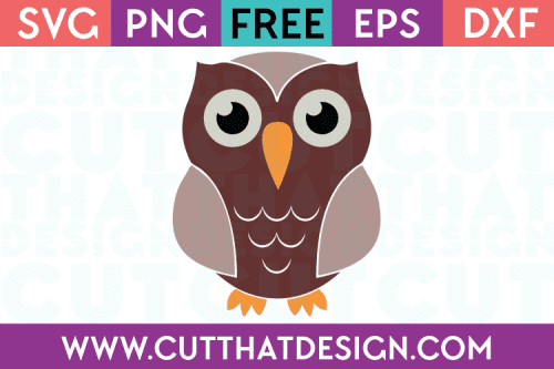 Free SVG Cut File Owl Design