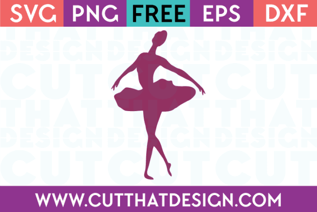 Free SVG File Ballerina Silhoutte Design