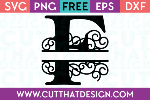 Free SVG Cut Files Alphabet Letter F