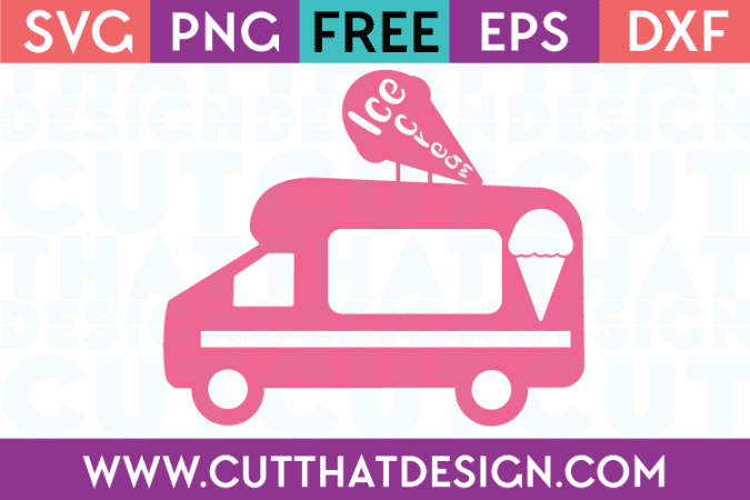Ice Cream Truck SVG Free Cut File