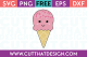 SVG Cut Files Happy Ice Cream