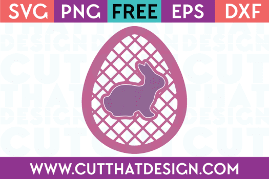 Free SVG Cut Files Easter Egg Lattice