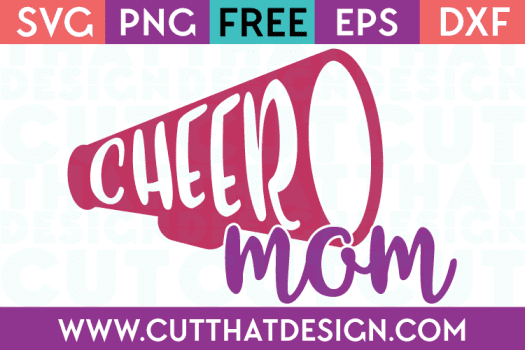 Free SVG Files Cheer Mom