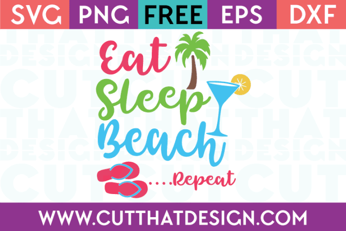 Free SVG Cut Files Beach