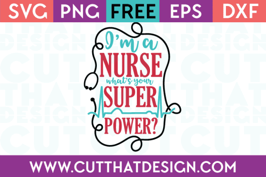 Free SVG Cutting Files Nurses