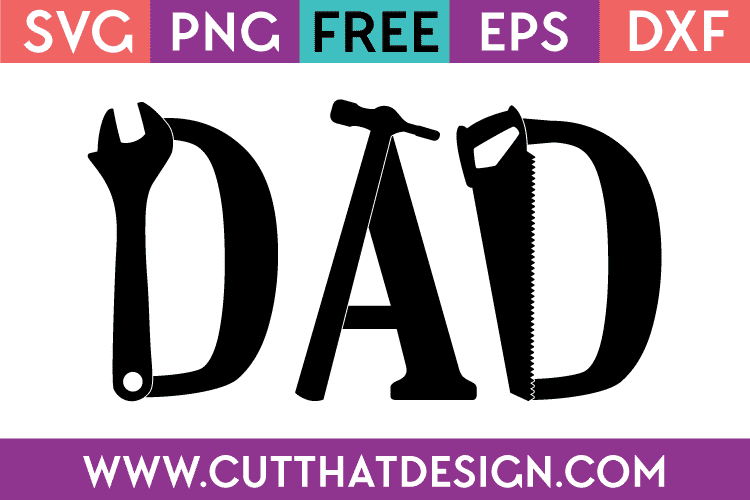 Free SVG Father's Day Tool Word Art