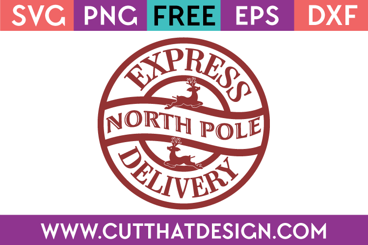 Free SVG North Pole Sign