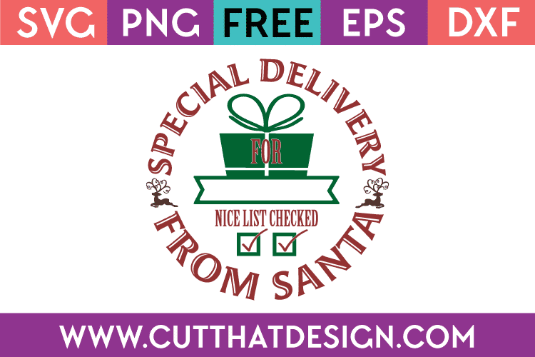 Free Special Delivery from Santa SVG