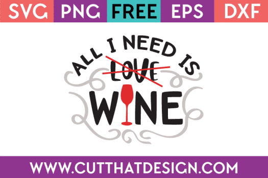 Free SVG File Wine