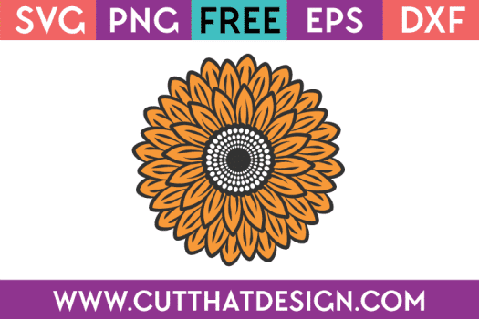 Free SVG Sunflower