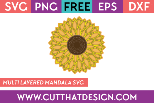 Free 3D Sunflower SVG