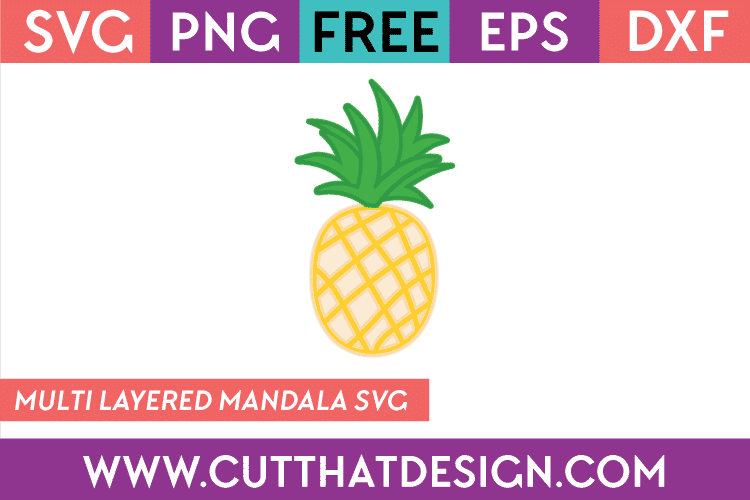 Free SVG 3D Layered Pineapple