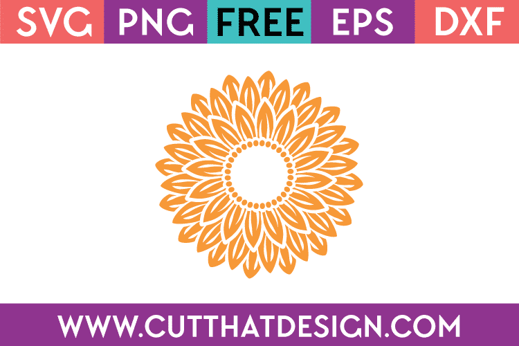 Free SVG Files Sunflower Monogram