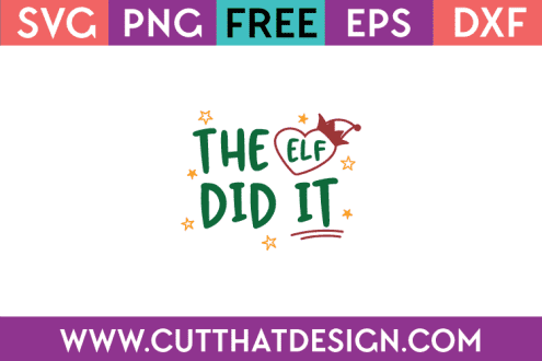 Free SVG The Elf did it