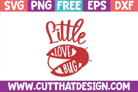 Free Valentines SVG Little Love Bug