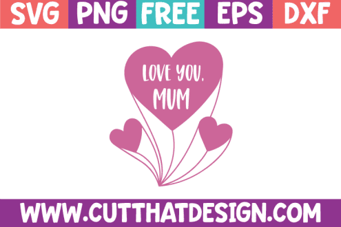 Free SVG Love you Mum