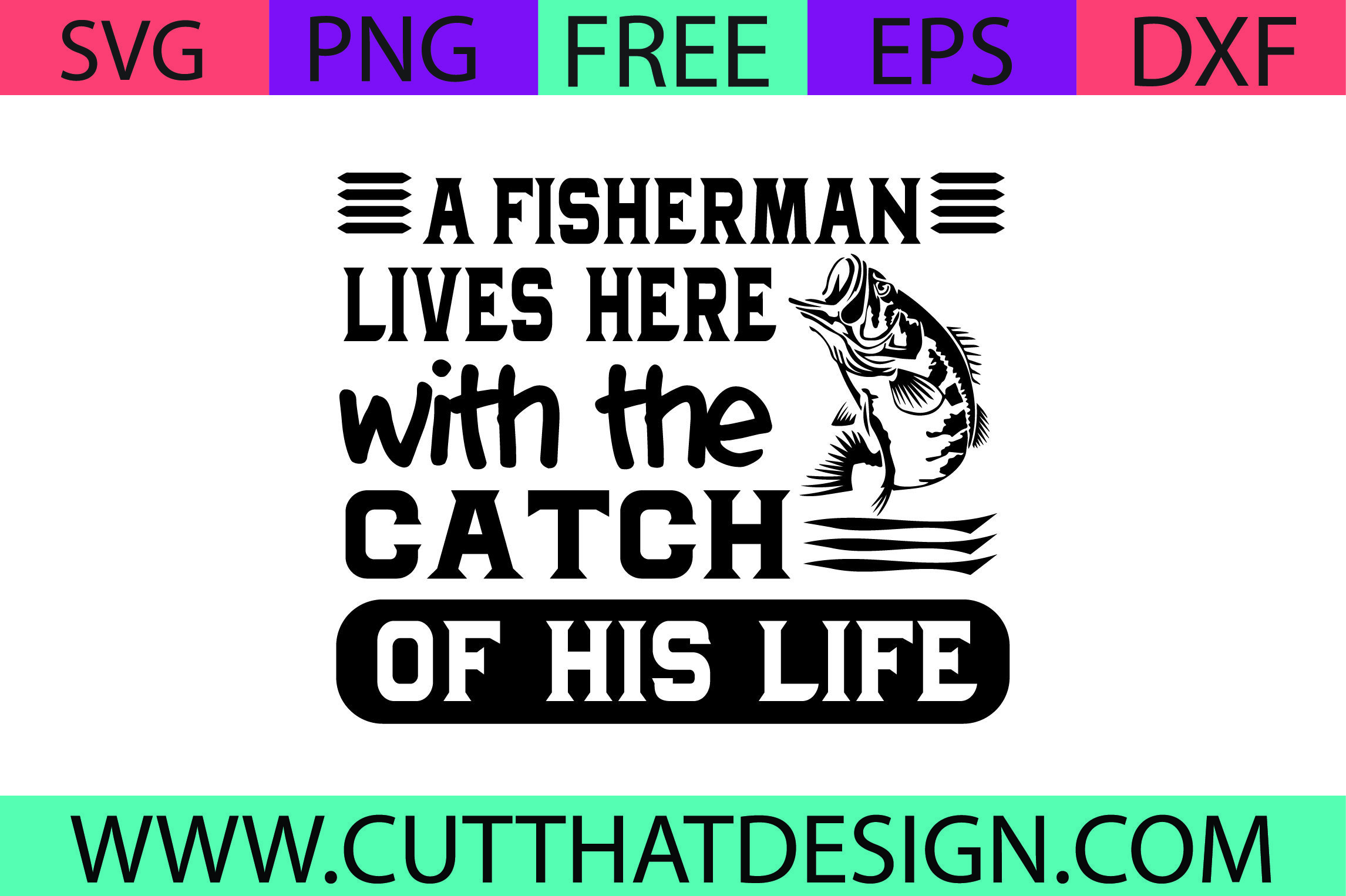 Free Fishing SVG