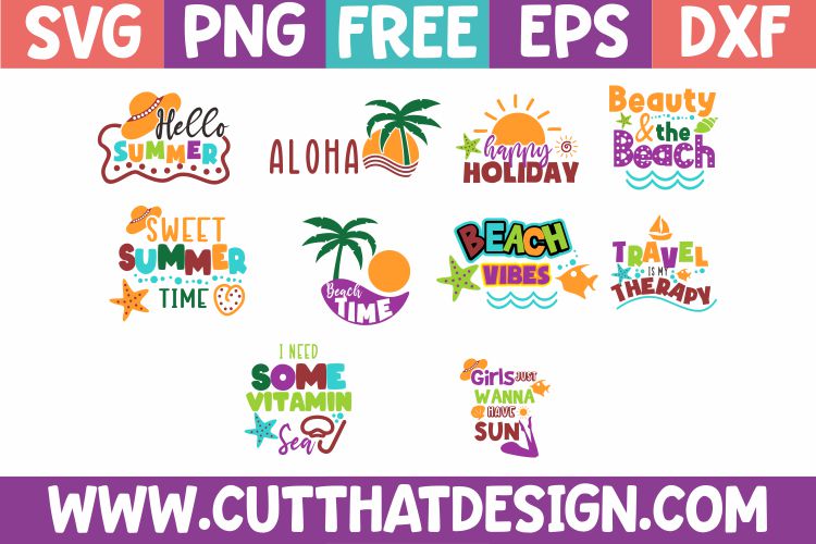 Free Summer SVG Bundle