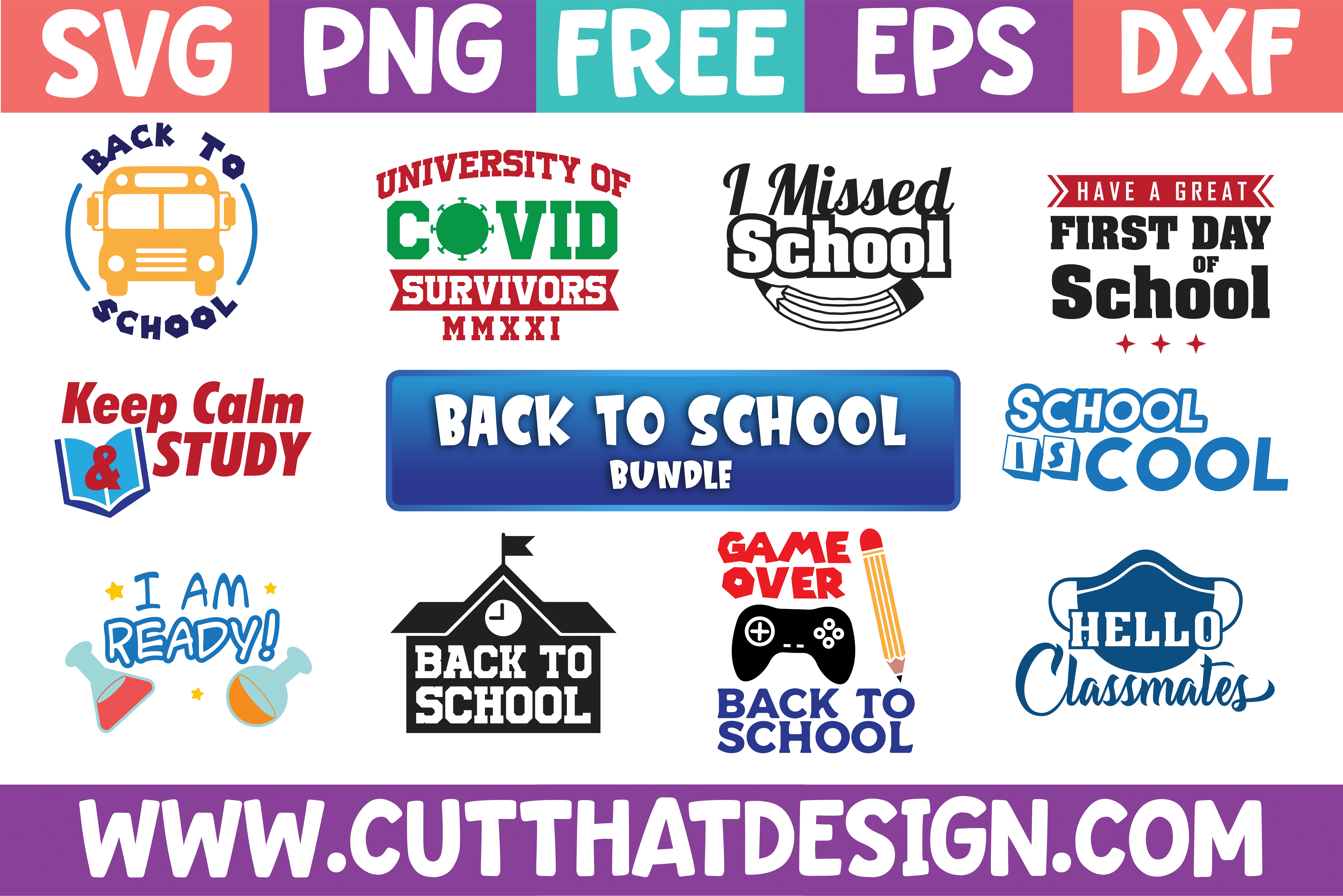 Free Back to School SVG bundle
