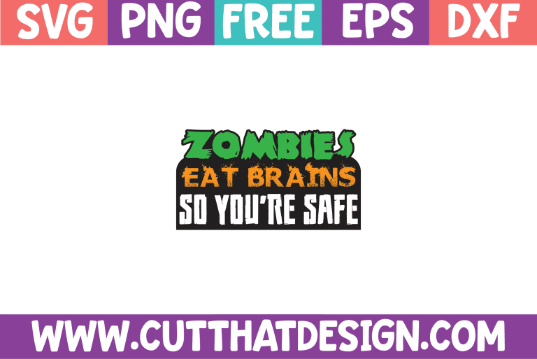 Free Zombie Eat Brains SVG
