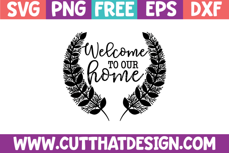 Free Welcome to our Home  File SVG