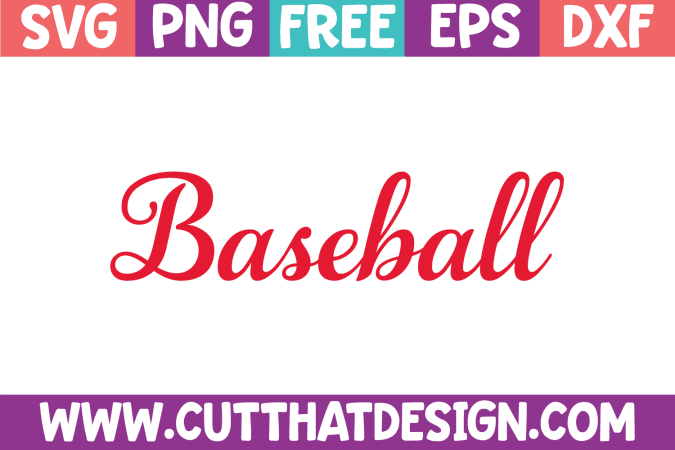 Baseball Word SVG