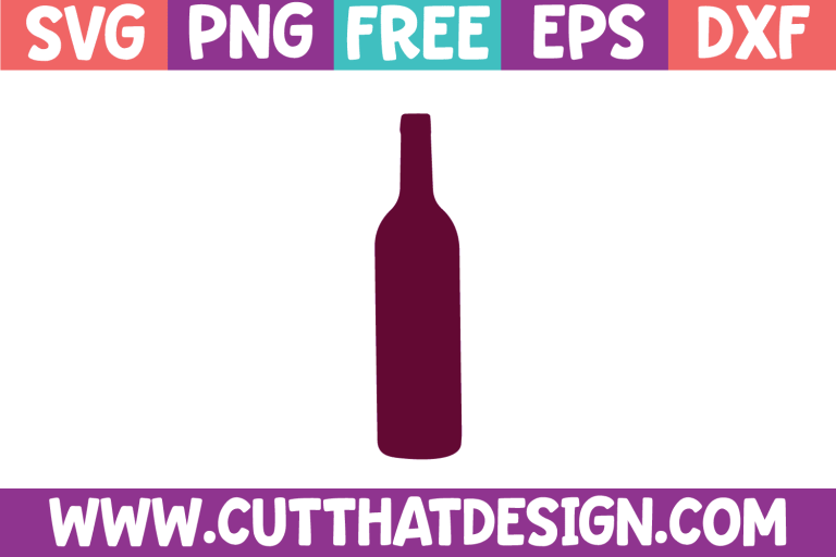 Free Wine Bottle SVG