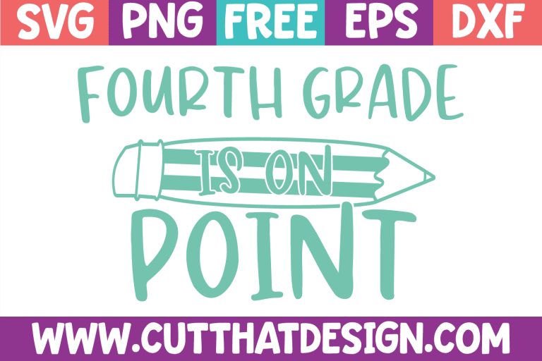 Free Fourth Grade is on Point SVG