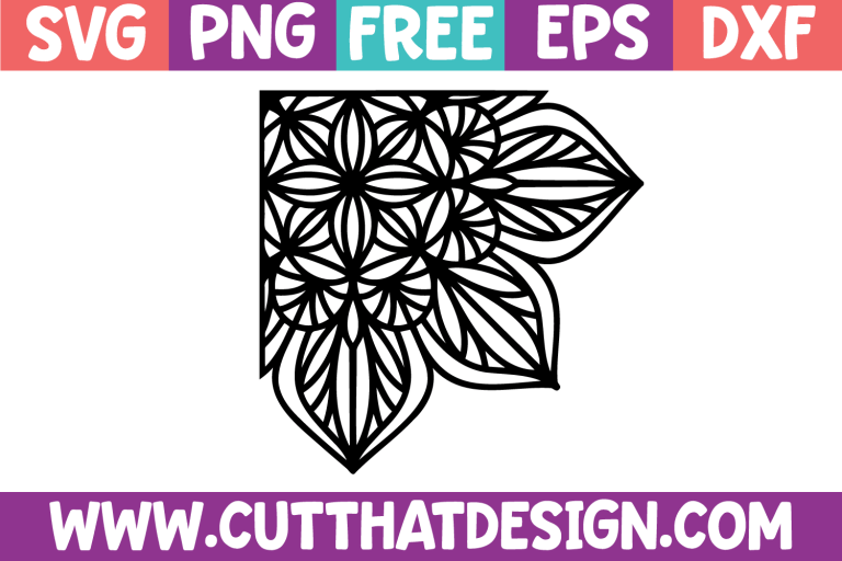 Free Mandala Corner Design SVG