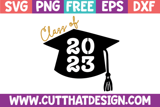 2023 Graduation Cap SVG Free