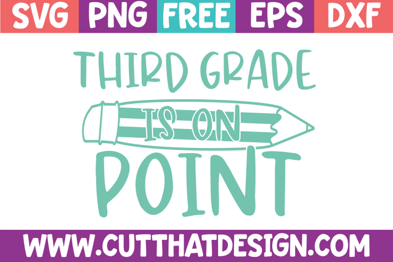 Free Third Grade is on Point SVG