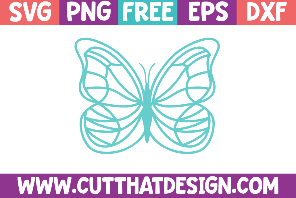 Butterfly Outline SVG Free
