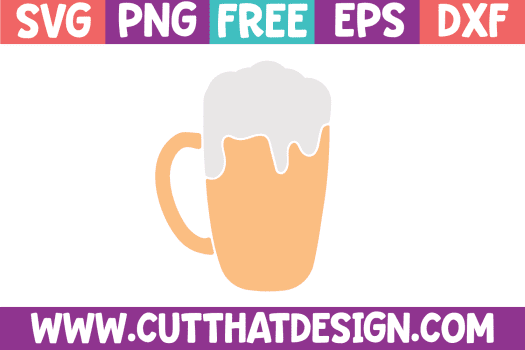Free Frothy Beer Glass SVG