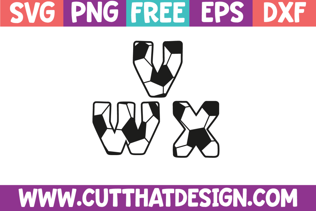 Free Cricut Alphabet SVG's