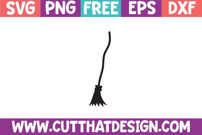 Free Witches Broom Halloween SVG