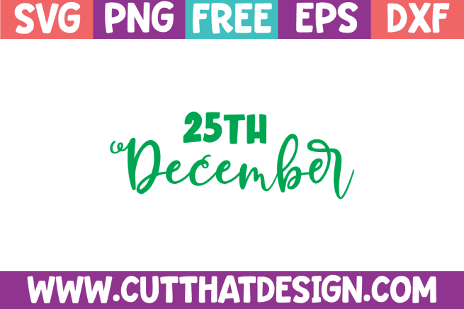 December 25th SVG Free