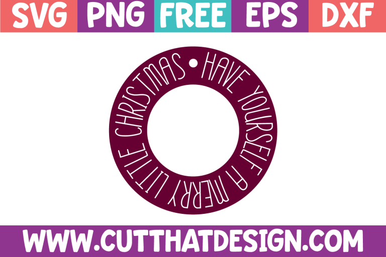 Free Christmas Circle Frame SVG
