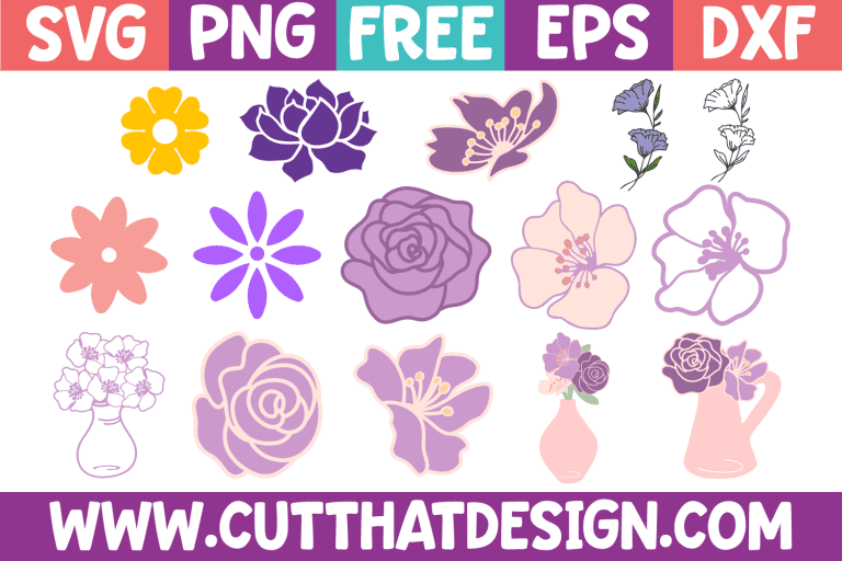 Free Flower SVG Bundle