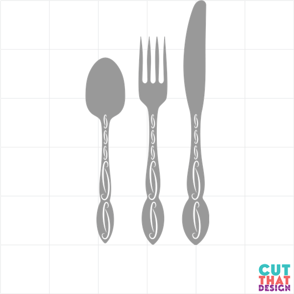 Knife, Fork, Spoon SVG