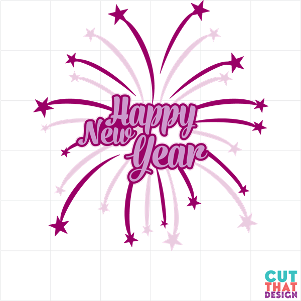 New Year Fireworks SVG