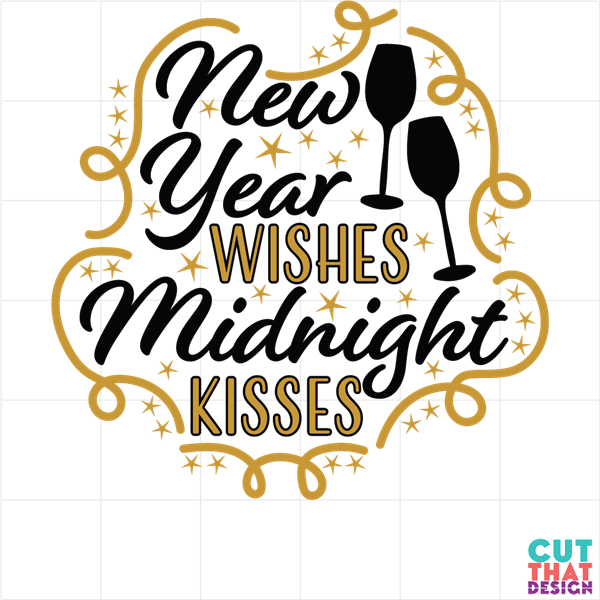New Year Wishes SVG
