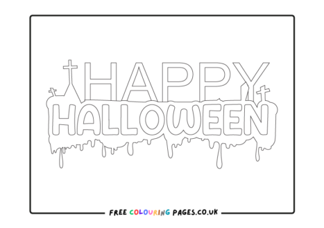 Halloween Printable Colouring Pages